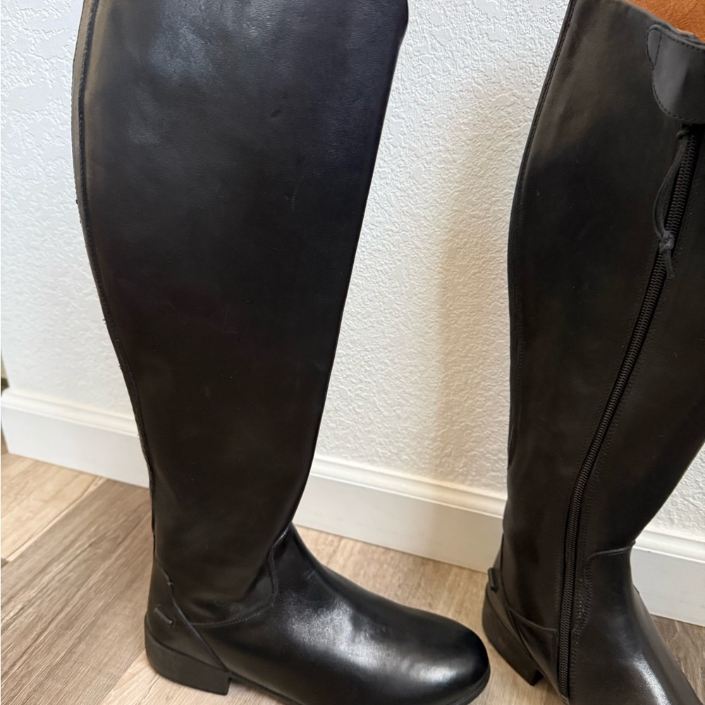 Dublin Womens/Ladies Galtymore Tall Leather Dress Boots / Black SZ 8.5 - Picture 10 of 11